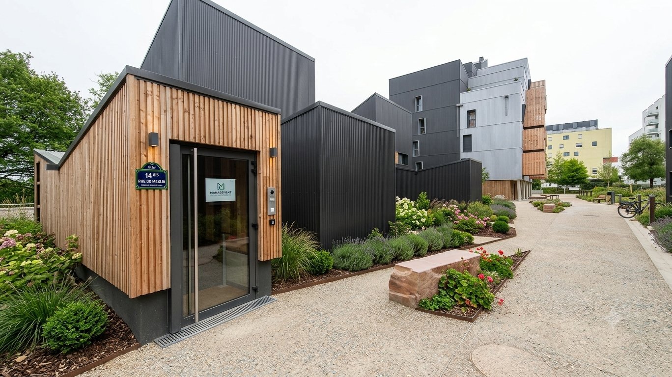 Volume modulaire en bardage bois